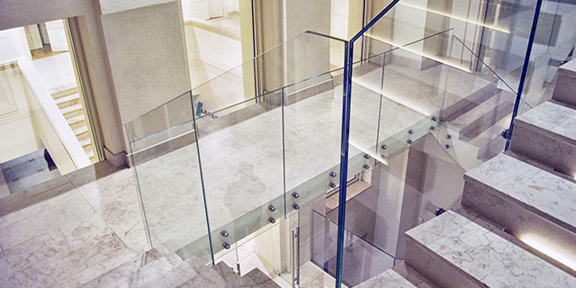 ><p>What is stair railing glass</p>